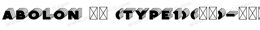 Abolon 常规 (Type1)(西方)字体转换